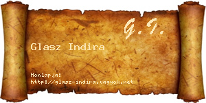 Glasz Indira névjegykártya